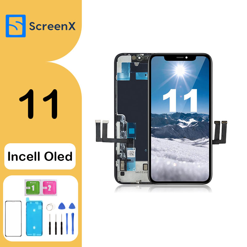A+ For Iphone 11 Screen 6.1 Inch Screen Replacement Phone 11 LCD Display Screen Digitizer Assembly With Repair Tools