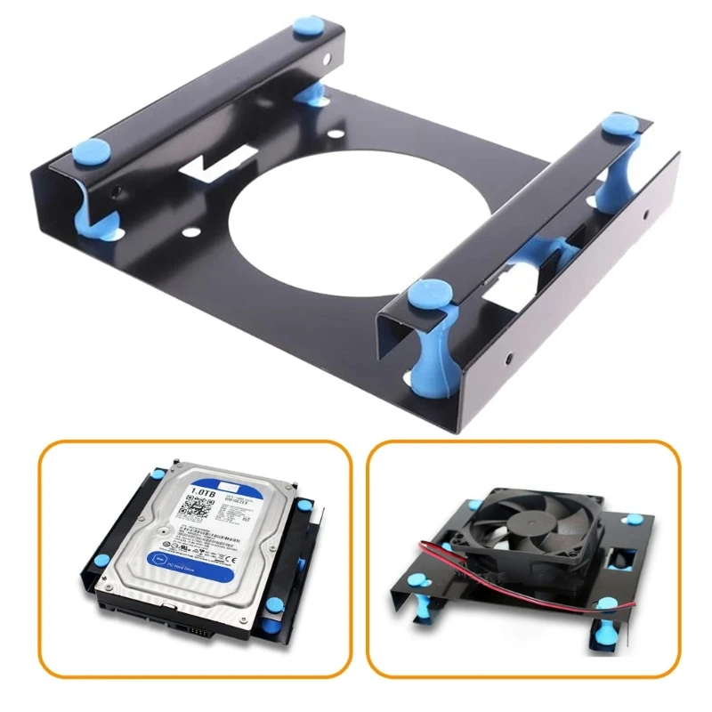 3.5 "untuk 5.25" Hard Disk Drive Internal Mount Braket Dudukan Karet Shock Mengurangi Bantalan Silikon Internal Drive Bay gunung