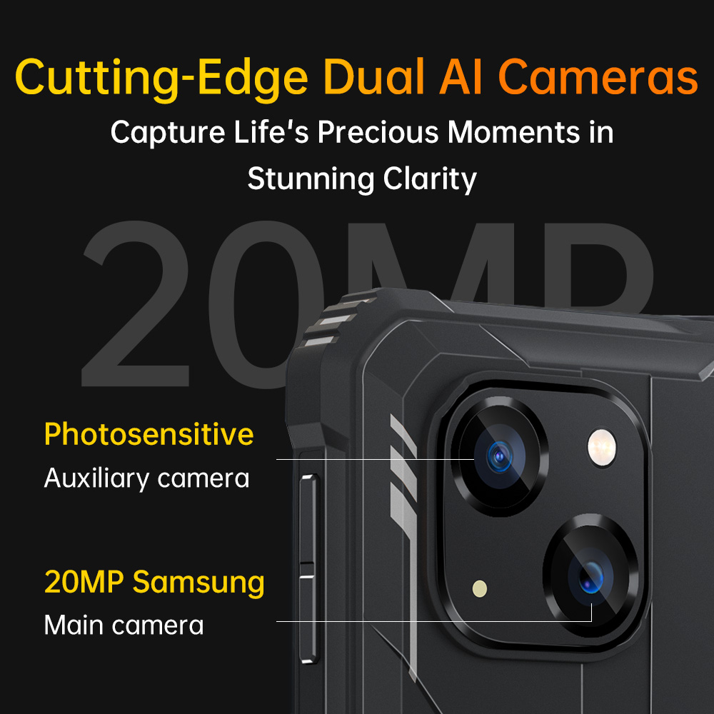 Oukitel WP32 pro Smartphone resistente 6 "HD 24GB + 256GB 6300mAh Octa Core teléfono móvil 20MP teléfono celular NFC