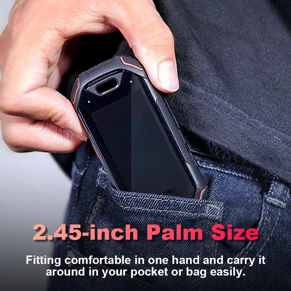Unihertz Atom Small Rugged Smartphone, 4GB, 64GB Cellphone, P23, 16MP, 4G, 2000mAh Battery, 2.45 "Mobile Phone for Spare Phone