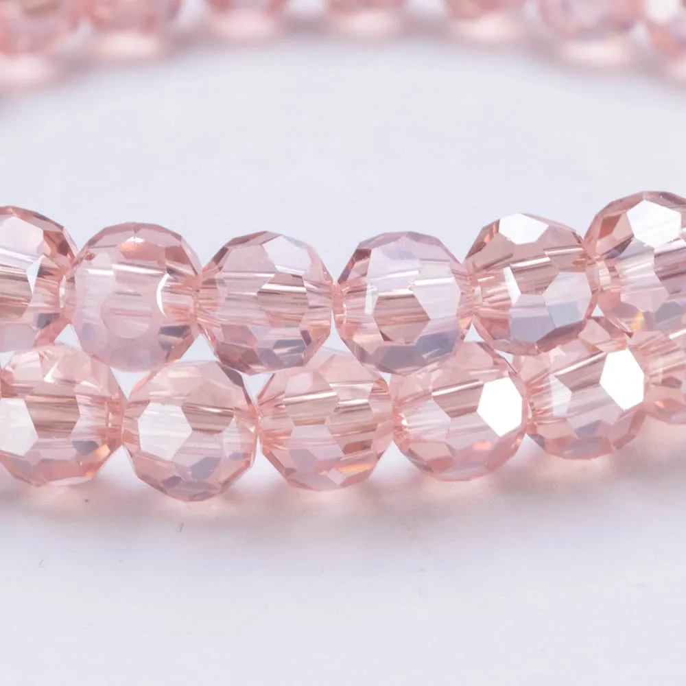 Круглые стеклянные бусины разные цвета 3/4/6/8 мм