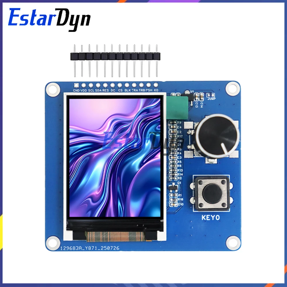Pantalla LCD TFT de 2,0 pulgadas con codificador rotatorio EC11, interfaz IIC SPI para proyectos de bricolaje Arduino ESP32 Raspberry Pi