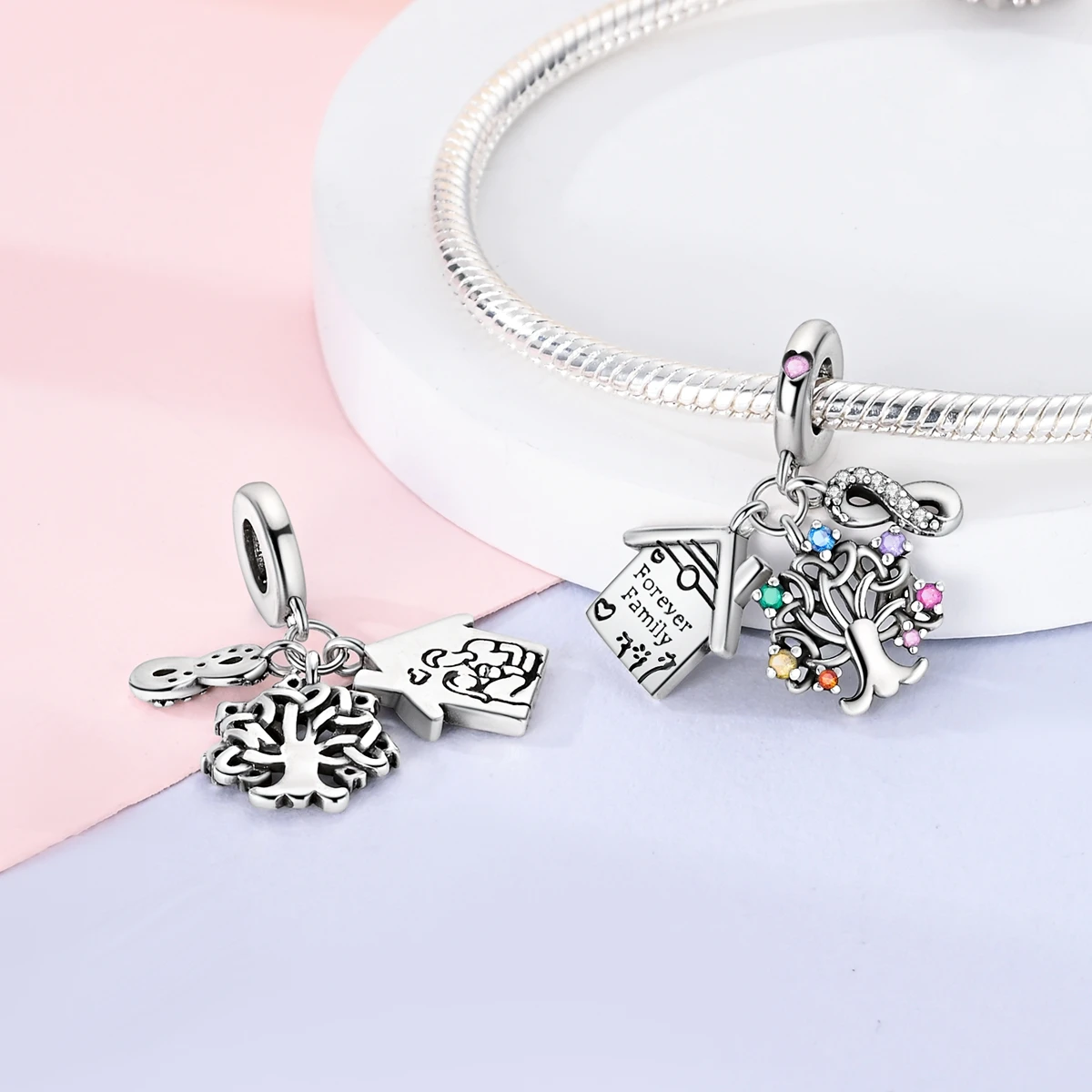 Versilberte baumelnde Charms Biene Yoga Kreuz Anhänger passen Original Armband Schmuck machen Frau Geschenk