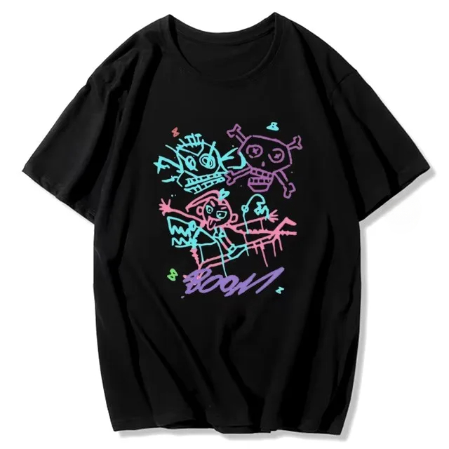 Jinx Arcane Monkey T Shirt Anime Cosplay Tees Women Men Grunge Aesthetic Short Sleeve High Quality Cotton EU Size Streetwear