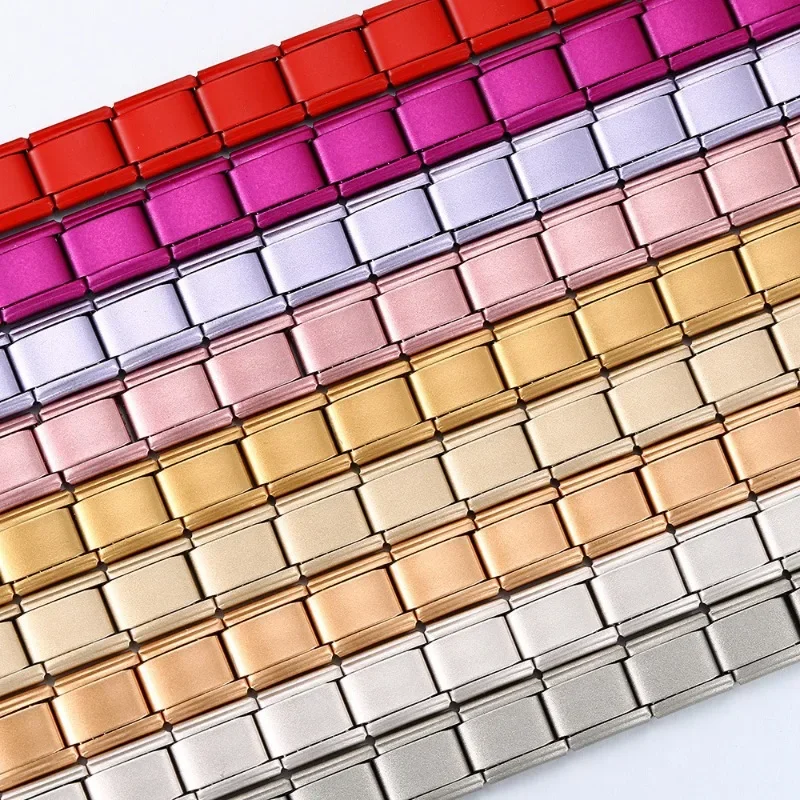 2025 ใหม่ผู้ชายและผู้หญิง Starry สี 18 ชิ้นอิตาเลี่ยน Charm Fit 9 มม.สแตนเลส Modular สร้อยข้อมือขายส่งเครื่องประดับ