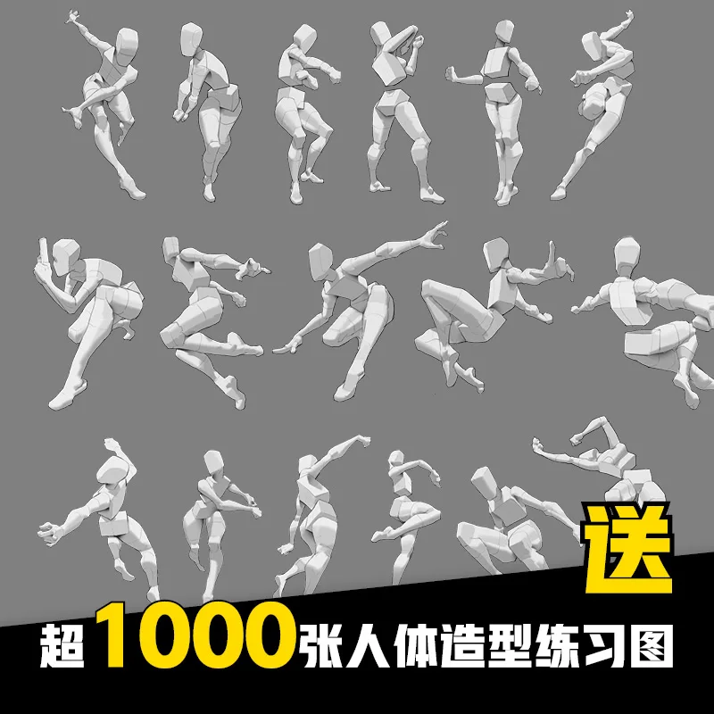 Formación especial sobre animación, técnicas de expresión de estructura del cuerpo humano, estructura corporal, libros básicos pintados a mano