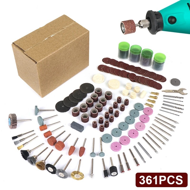 361 Teile/los Elektrowerkzeuge Dremel Drehwerkzeug Zubehörset Passend für Dremel Bohrer Schleifen Polieren Dremel Zubehör