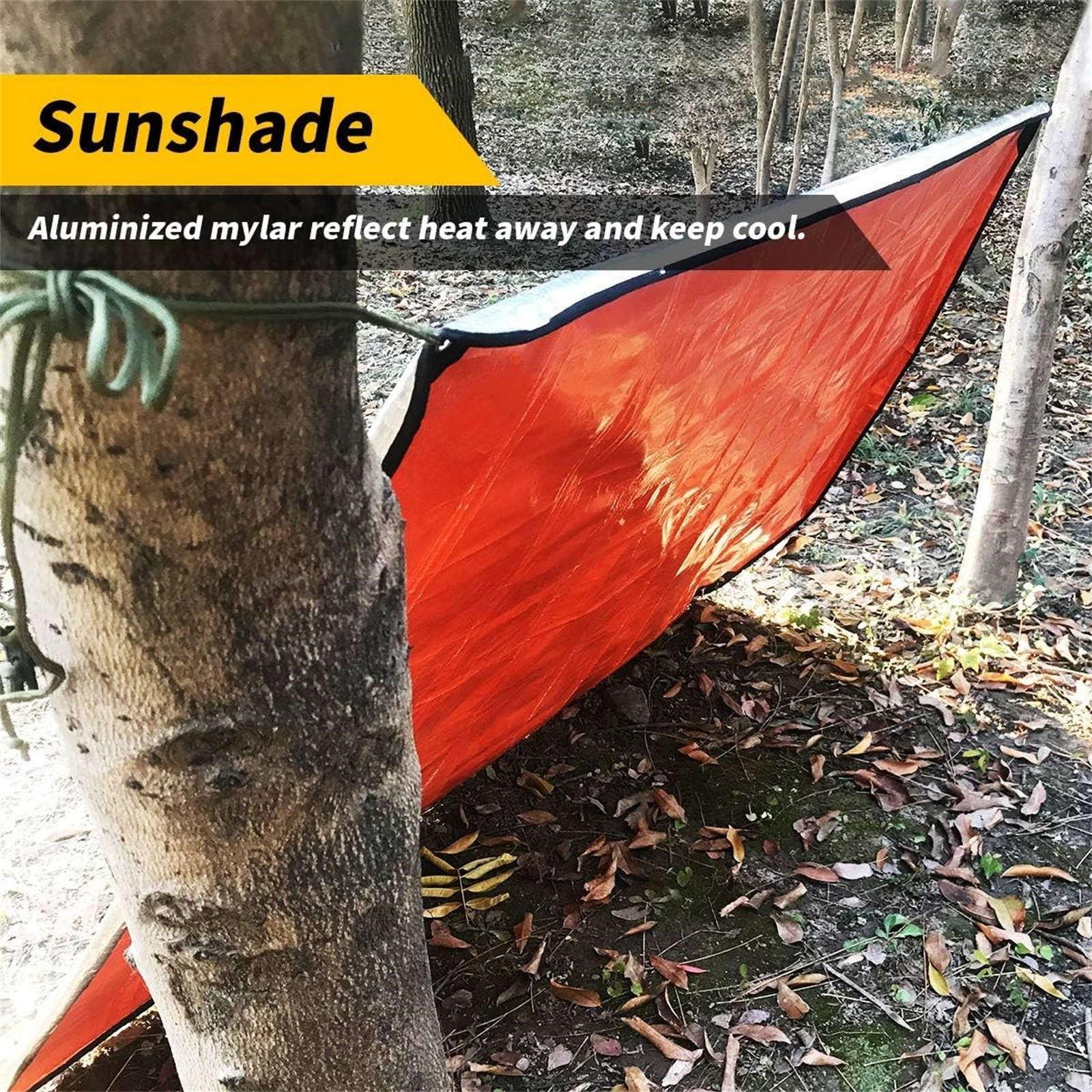 Cobertor de sobrevivência resistente – Lona reflexiva térmica isolada. Cobertor de emergência reutilizável para todos os climas para carro ou camping