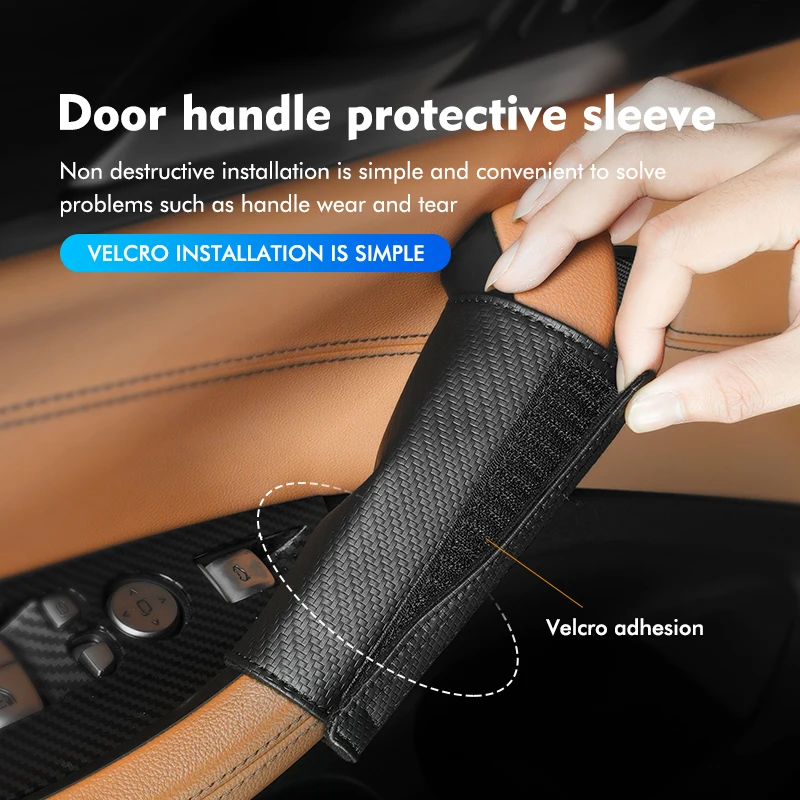Untuk BMW Pegangan Pintu Dalam Pelindung Anti-Aus Aksesori Mobil M Performance M3 M5 F01 F20 F10 F13 F15 F16 F30 F34 F32 F31