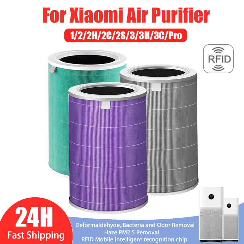 Luftfilter für Xiaomi Mi Luftreiniger 1 2 2H 2C 2S 3 3H 3C Pro Carbon Haze HEPA PM2.5 Anti Bakterien Formaldehyd Luftreiniger Filter