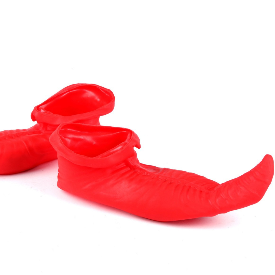 Funny Shoes Elf Shoes Pointed Toe Gum Leather Clown Shoes Cosplay Halloween Carnival Costume Accessories