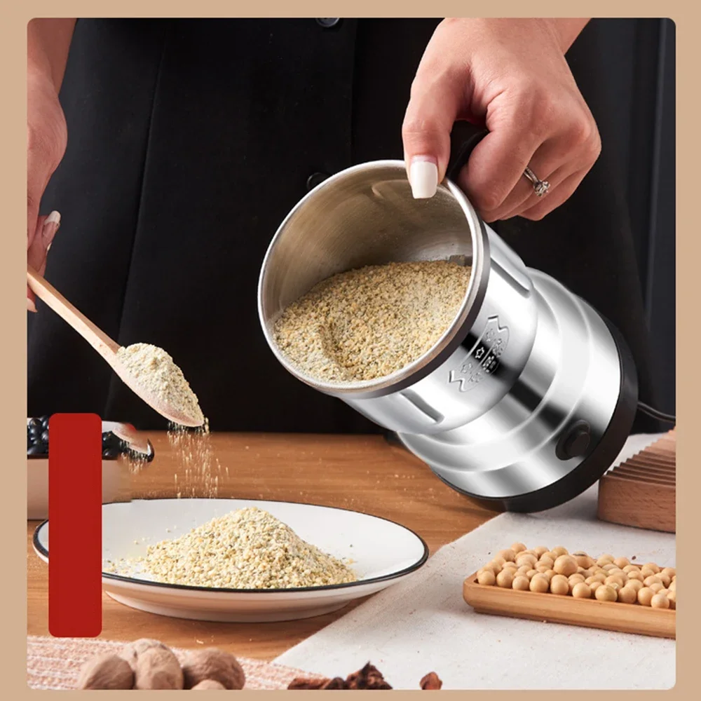 Moedor elétrico de grãos de café Houselin, moedor de especiarias poderoso de 300 W, moedor doméstico para ervas, nozes, grãos