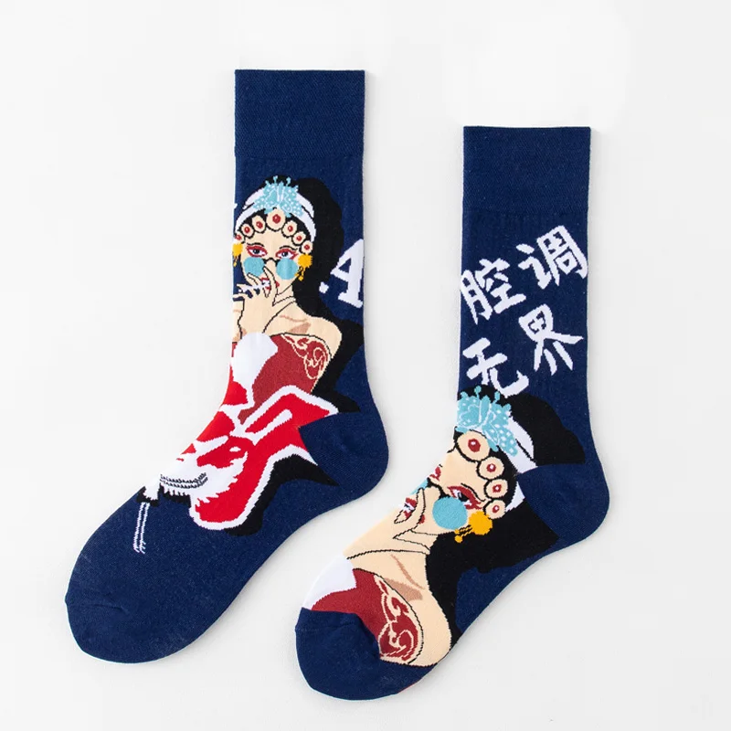 Mùa Xuân Và Mùa Hè Mới Tất Trái Cây Series Vớ Ống Cá Tính Đôi Công Hạnh Phúc Đôi Tất Cotton Tất Nam Tất Tim