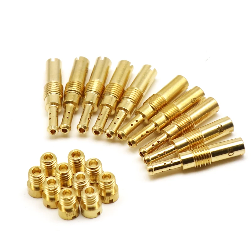 ZSDTRP 10 Chiếc Xe Máy Bộ Chế Hòa Khí M5 Chính Máy Bay Phản Lực Chậm Phi Công Máy Bay Phản Lực Cho Keihin PWK BD CRS FCR PD PE PJ PWM Carb Phần