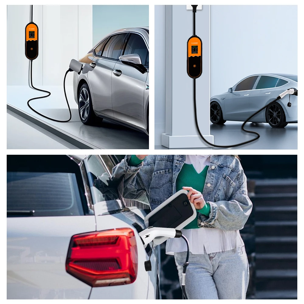 JDMEX 3.5 ワット 16A ポータブル EV 充電器 GBT EVSE 充電ボックスコントローラウォールボックス電気自動車充電電流調整可能