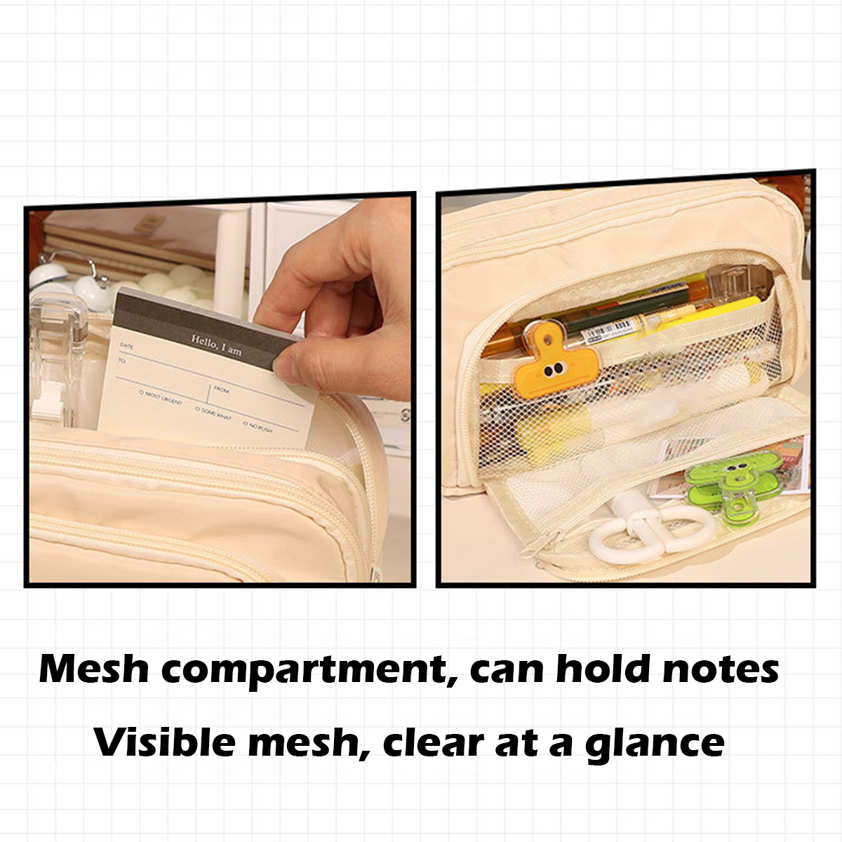 Multi Layer Pencil Case Large Capacity Kawaii Pen Box Cute Pen Holder Pouch for Students Back to School Stationery Supplies