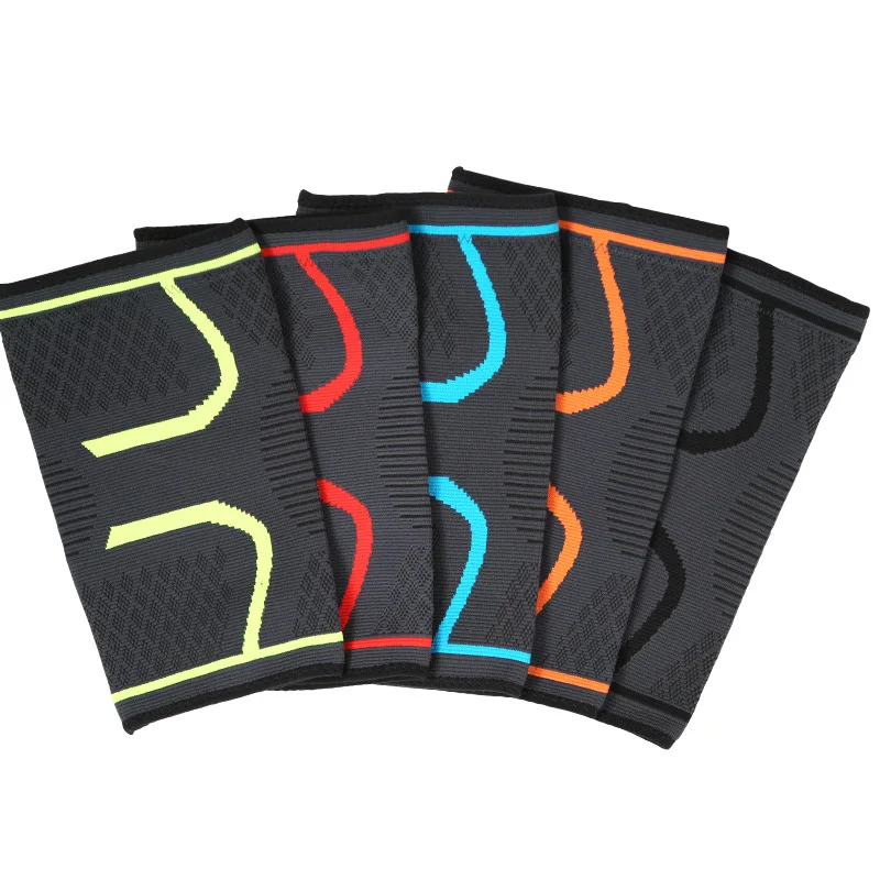 Rodilleras deportivas de punto, baloncesto para correr, ciclismo, fitness, rodilleras de nailon antideslizantes y transpirables para hombres y mujeres