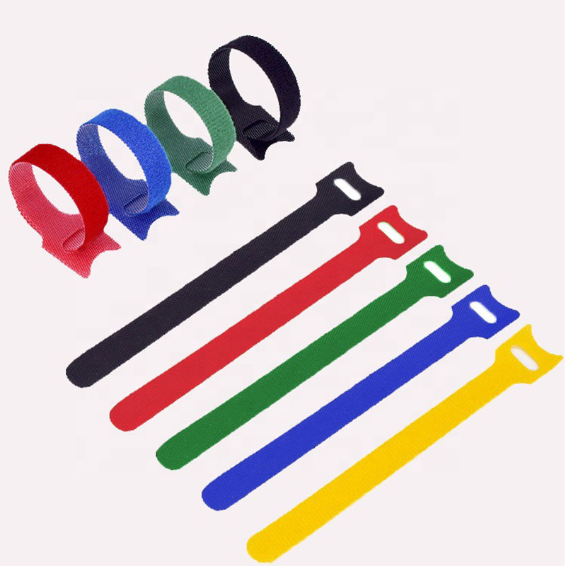 50/100 Uds bridas para cables desmontables plásticos de colores bridas para cables reutilizables envoltura de bucle de nailon Zip tipo T brida para cables vendaje de alambre
