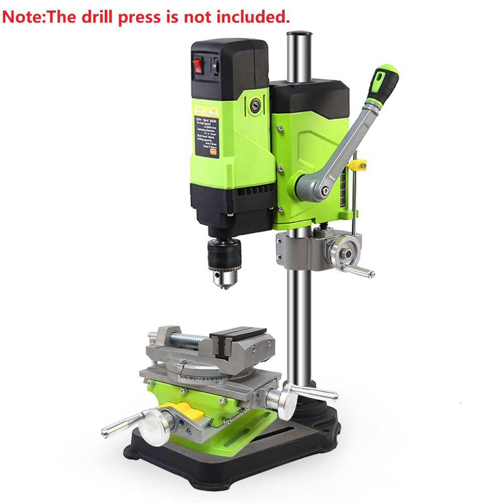 ALLSOME 2 in 1 Milling Drilling Precision Vise Swivel Base Table Aluminium Alloy Compound Worktable
