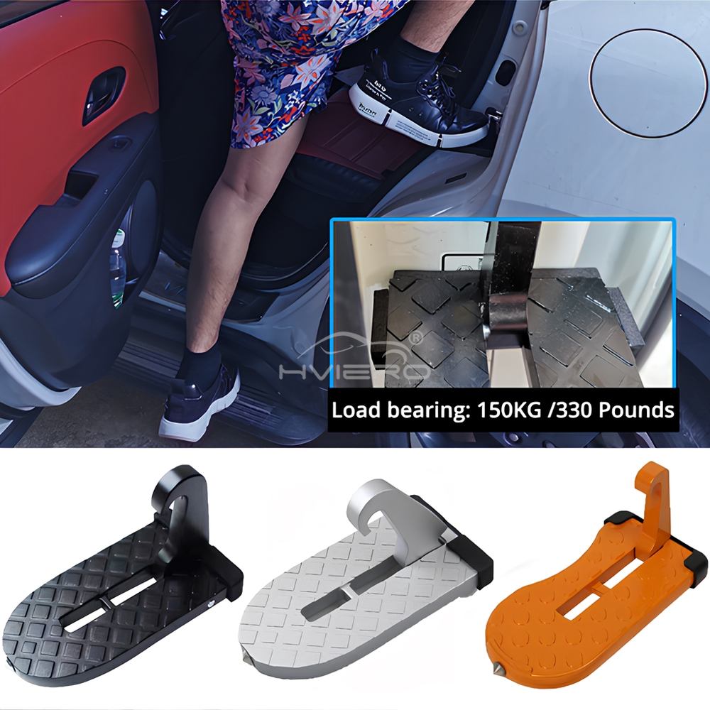 Auto Foldable Car Roof Rack Door Step Multifunction Universal Latch Hook Foot Pedal Aluminium Alloy Safety Accessories Kickstand