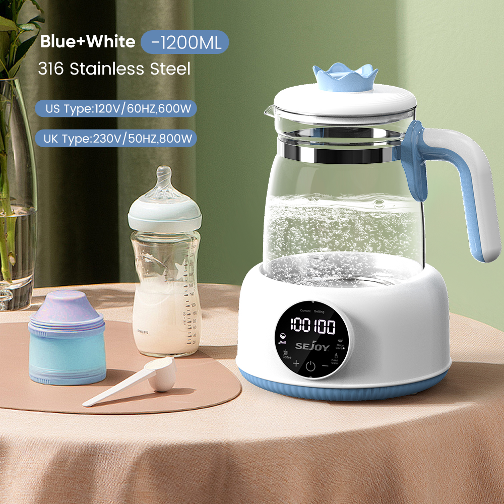 Sejoy Infant Thermostatic Milk Regulator Milk Modulator Electric Kettle 72 Hours Hot Water Smart Insulation Pot Milk Powder Warm
