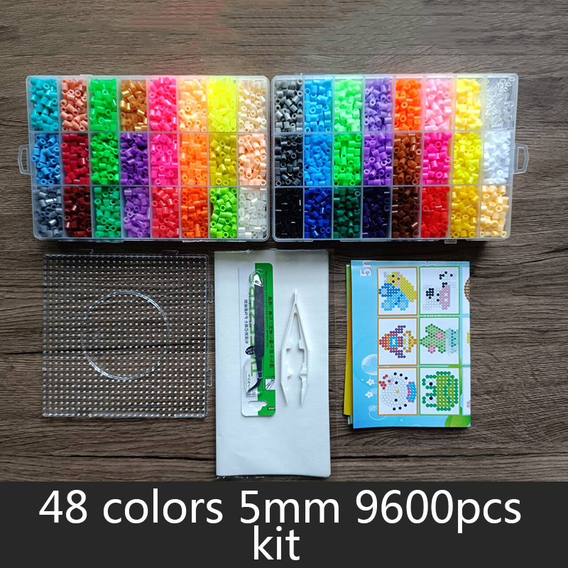2.6/5mm hama contas brinquedo 24/72 cores perler contas de ferro kit crianças 3d quebra-cabeças diy brinquedos fusível contas pegboard folhas conjunto de papel de engomar