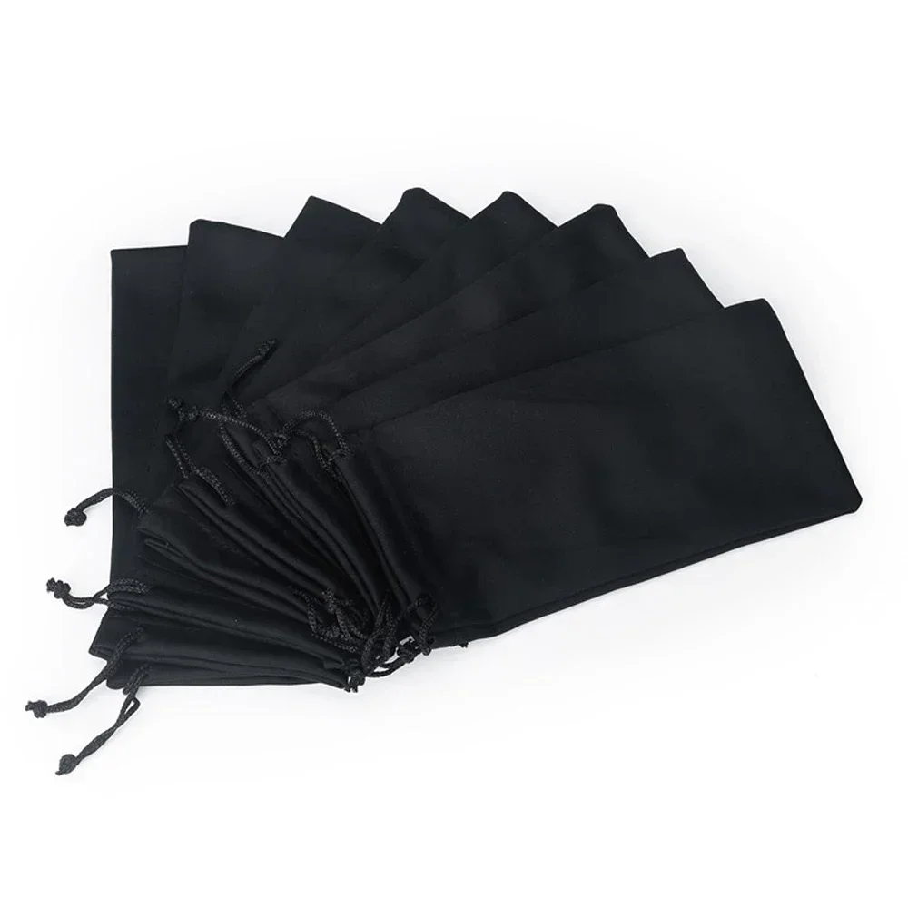 10 Chiếc Mềm Chống Thấm Nước Kính Mát Túi Dây Rút Microfiber Chống Bụi Túi Túi Kính Mang Theo Túi Di Động Kính Mắt Hộp Đựng