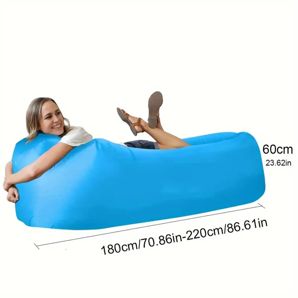 Hamaca inflable para sofá de aire, sofá inflable para acampar, silla de aire para exteriores, playa, senderismo, picnics, festivales de música