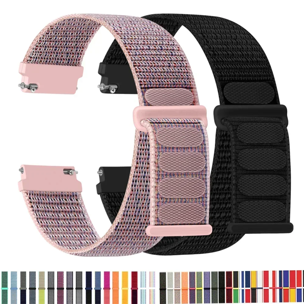 Correa de nailon para Samsung Galaxy Watch 7 FE 6/5/pro/4/Classic/active 2 40-44mm 20mm/22mm pulsera deportiva huawei gt 2/e/3