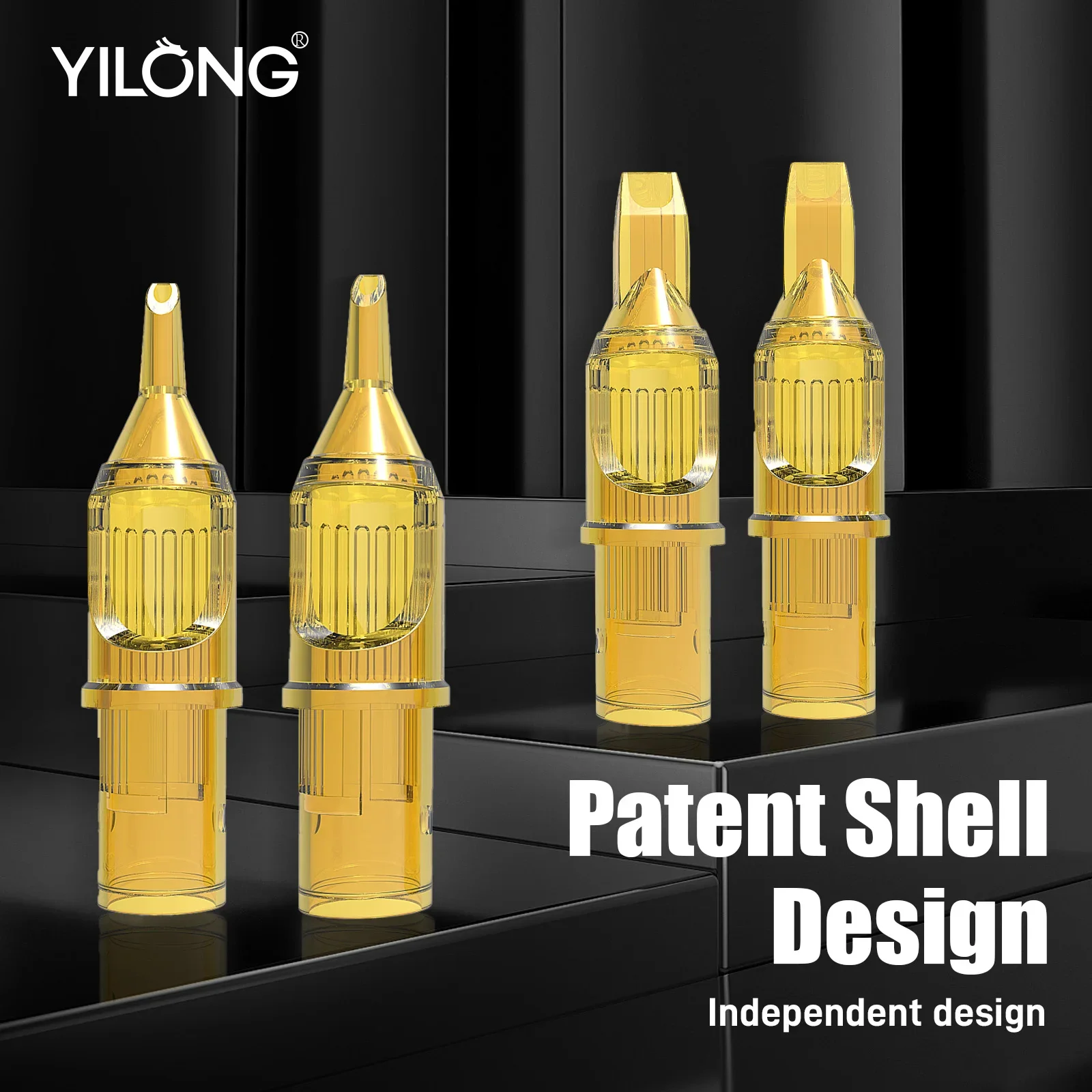 Cartouche de tatouage libellule jaune, 20 pièces, aiguille 1 3 5 7 9 11 13 14 15 RL RM RS M1 pour Machine à tatouer, accessoires d'aiguille de stylo