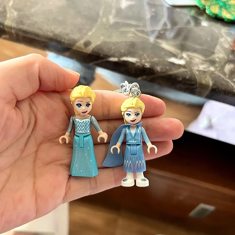5 ชิ้น/เซ็ต Disney FROZEN Series เจ้าหญิง Elsa Mini Figma 66006-66010 Building Blocks ของเล่นเด็ก