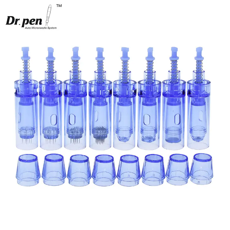 10 Chiếc Dr Bút A1 Thay Thế Kim Hộp Mực 9/12 /24/36/42 Chân Nano Derma Bút Kim Microneedling Hình Xăm kim Đầu