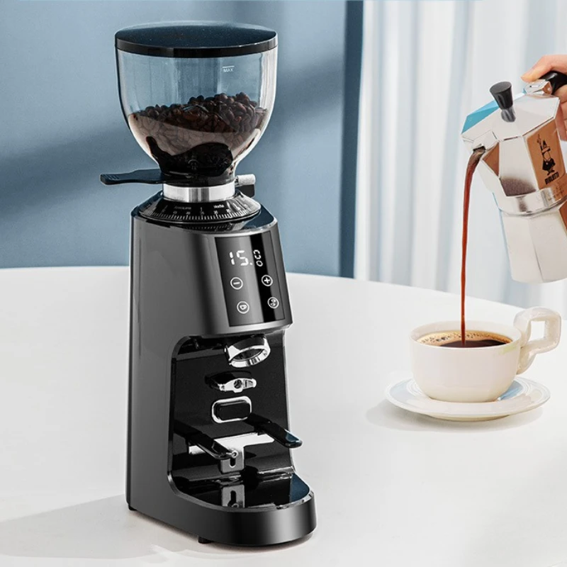 Automatic Coffee Bean Grinder Professional Coffee Bean Grinder with Adjustable Coarseness Smart Touch Screen Coffee Bean Grinder