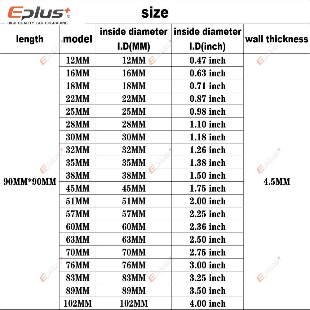 EPLUS Universal Silicone Tubing Hose 45 Degrees Connector Car Intercooler Turbo Intake Pipe Coupler Black Multi Size