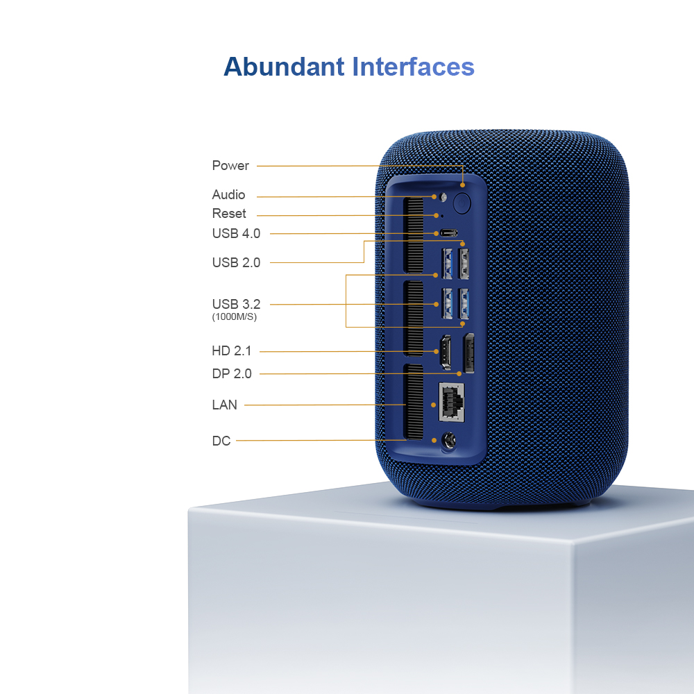 Chatreey Mini PC R7 8745HS Gaming Desktop Computer with WiFi 6/Bluetooth 5.2/HDMI/USB 4