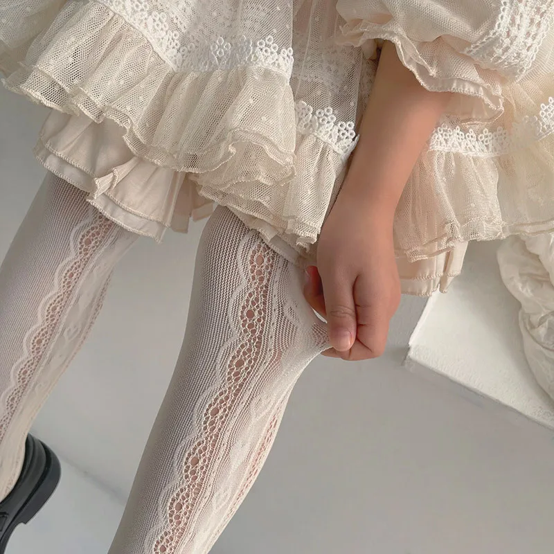 Calze da ragazza Collant estivi Collant da ragazza chic per bambini Calze a rete Collant da danza classica. Calze a rete per bambini