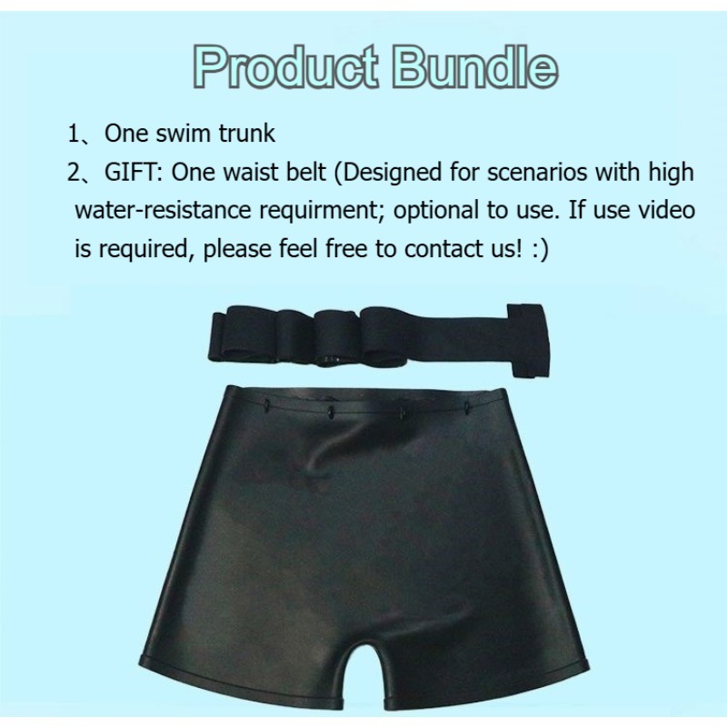 Calção de banho impermeável feminina de silicone, roupa interior anti-infecção, proteção contra menstruação, rafting boxers calças