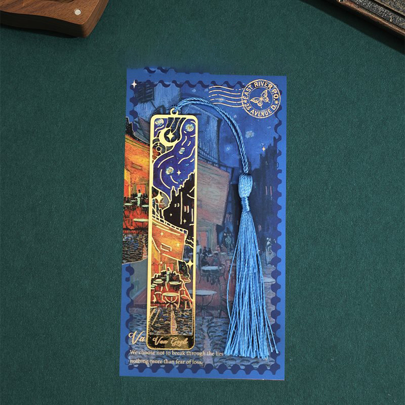 Marcador de Metal em Forma de Flor Oca - Marcadores de Livro com Design Exquisito de Rosa em Cipreste para Leitura de Estudantes, Material Escolar e Presentes