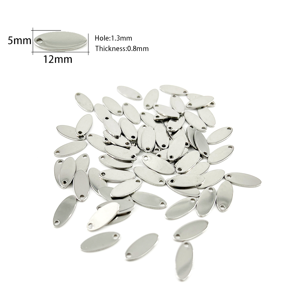 50-500 個カスタマイズされたカスタムレーザー彫刻名ロゴステンレス鋼パーソナライズされたネックレス拡張チェーンテールタグジュエリーチャーム