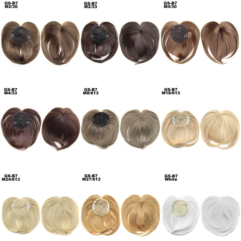 Zolin-extensión de flequillo de pelo sintético, Clip en el cabello, peluca Invisible con flecos falsos