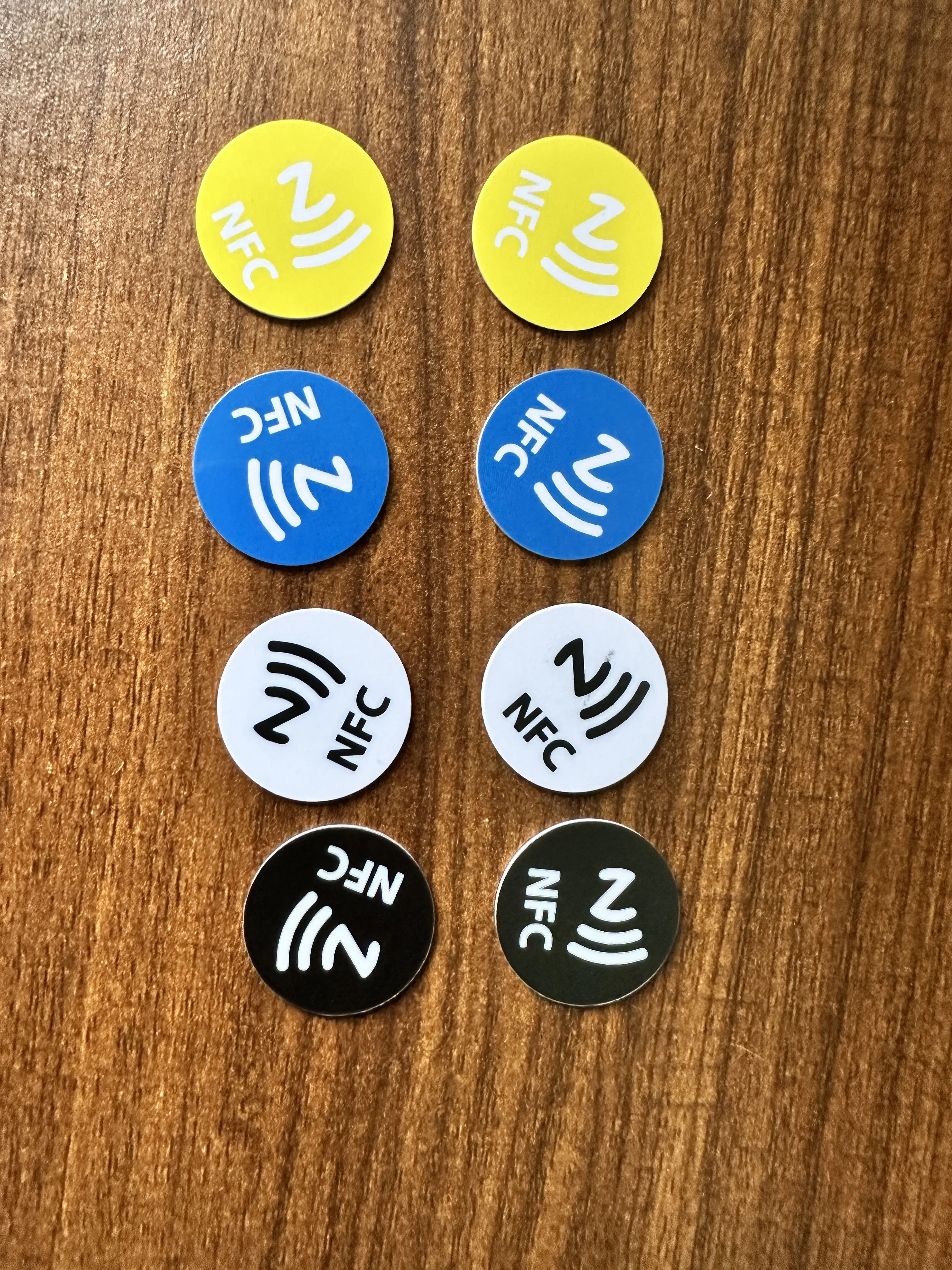 20/50 шт. 25 мм 13,56 МГц NFC наклейка монета карты бирки NFC215 ПВХ водонепроницаемый для всех телефонов NFC