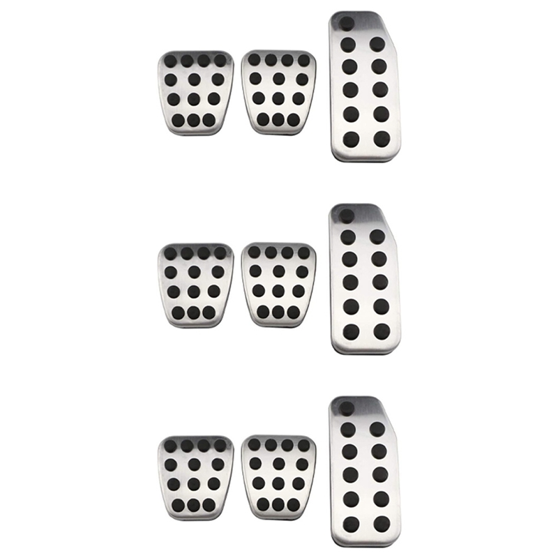 9X Penutup Pelat Bantalan Pedal Akselerator Rem Gas Pedal Mobil untuk Honda CITY 2013 - 2020 Vezel HRV HR-V 2015-2020(MT)