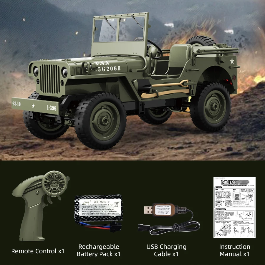 JJRC C8815 Rc รถ 1:10 JEEP MB 2.4g 4wd RTR Crawler ปีนเขาขนาดรถบรรทุกทหาร Offroad รถผู้ใหญ่ของขวัญของเล่นสําหรับเด็ก