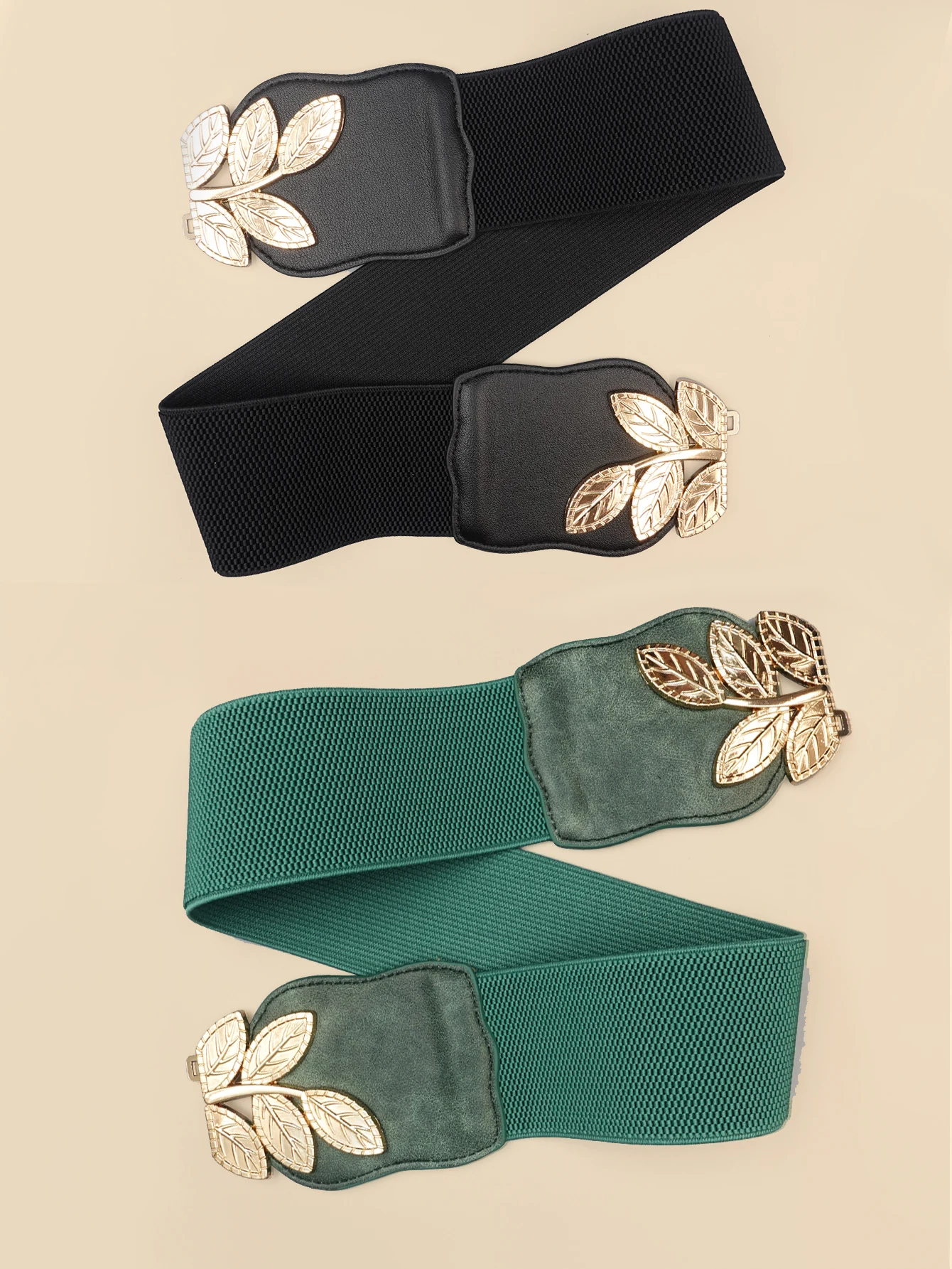 High Elastic Elastic Ladies Belt Bohemian Elastic Pu Belt Women's Elastic Tight Waist Belt Jeans Dress Elastic Wide Belt