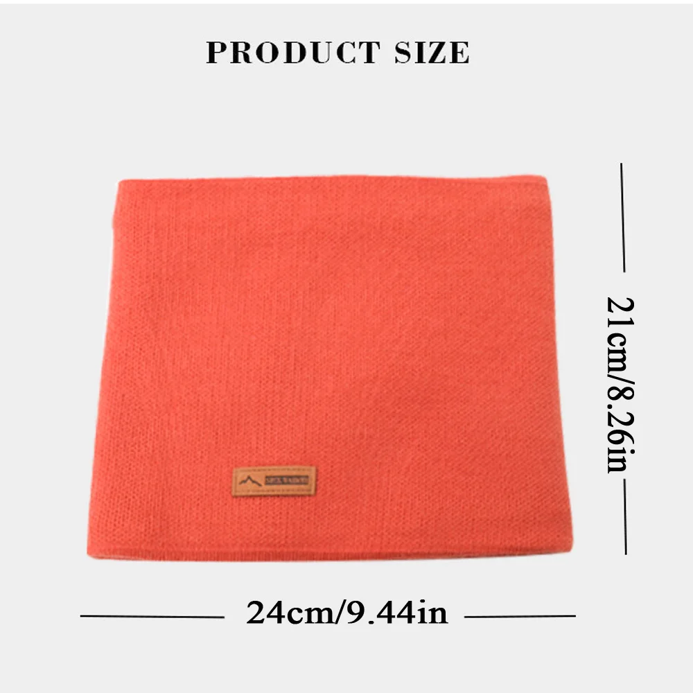 Bufanda cálida de felpa de Cachemira para hombre y mujer, máscara facial de punto, bufandas para el cuello, Bufanda gruesa con forro polar