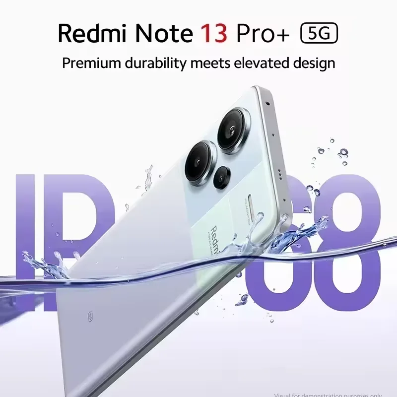 Xiaomi Redmi Note 13 Pro Plus 5G Global Version 256GB/512GB MediaTek Dimensity 7200-Ultra 6.67'' 3D-Curved 1.5K 120Hz Display ,1