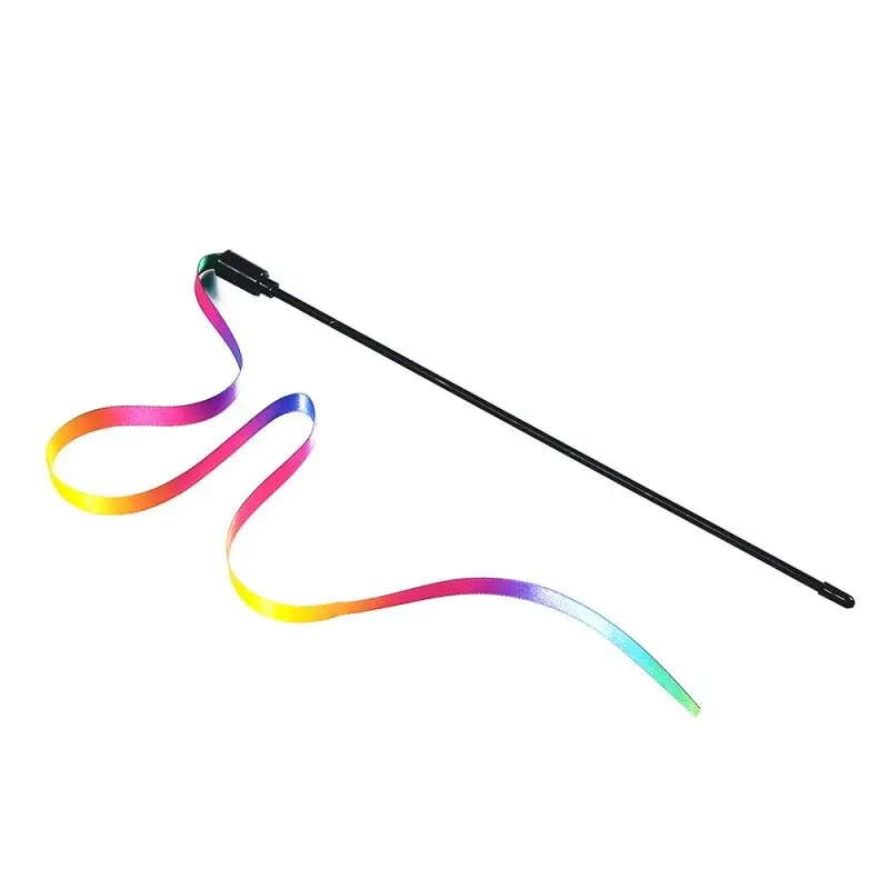 1 PC Teasing Cat Stick ภายนอก Teasing ของเล่นแมว Teasing Cat Teasing ของเล่นสุนัข Teasing Cat Stick Interactive สนุกสัตว์เลี้ยงอุปกรณ์
