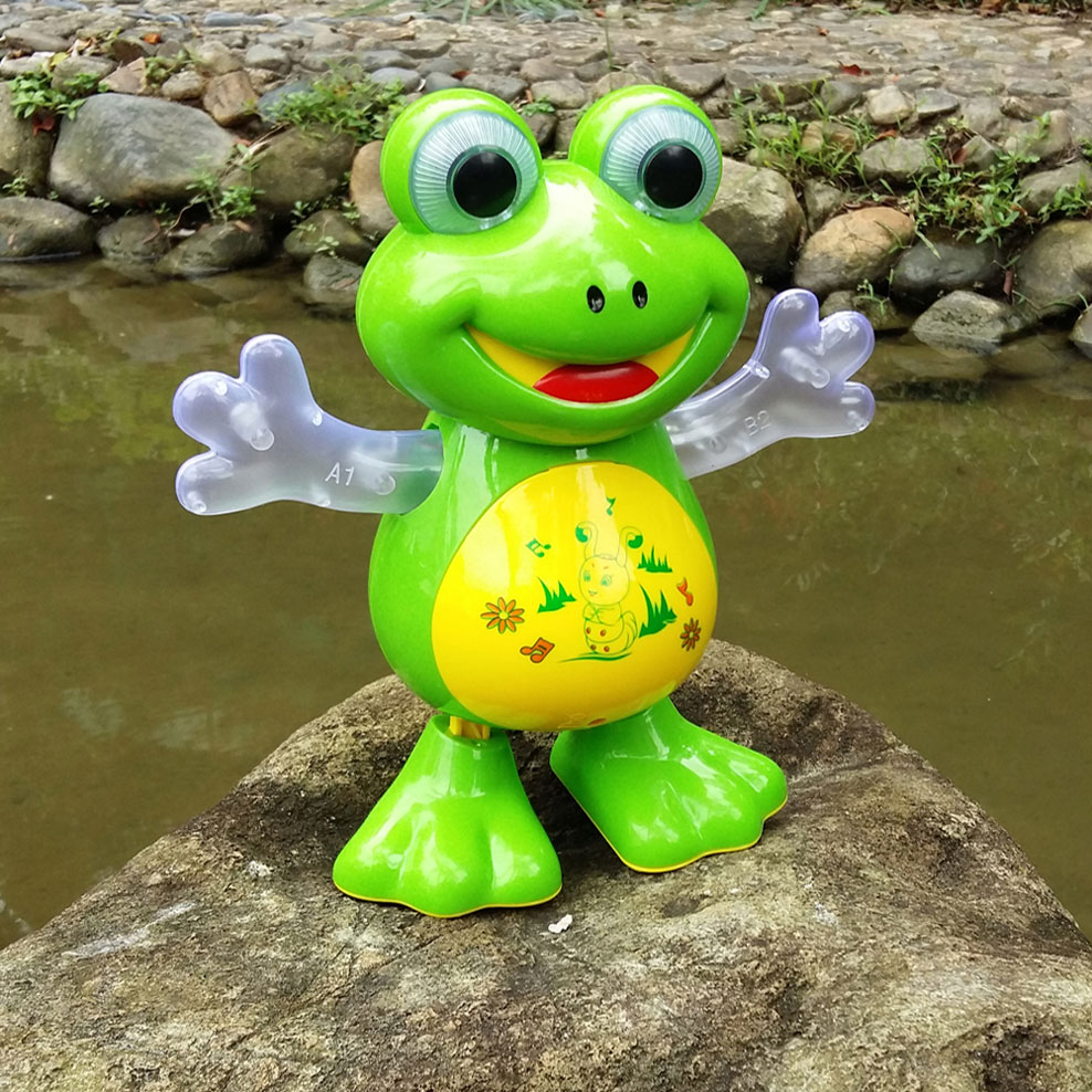 YIJUN Điện Tử Mới Nhảy Múa Ếch Pet Đồ Chơi Robot doll Đồ Chơi Ánh Sáng Âm Nhạc Phổ Đồ Chơi Tương Tác Đồ Chơi Trẻ Em Brithday Quà Tặng