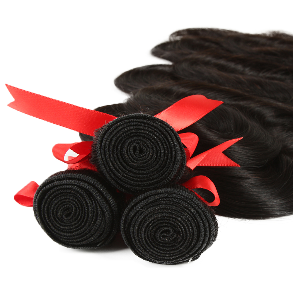 Mèches brésiliennes naturelles Body Wave élégantes de 28 pouces, Extensions de cheveux naturels, lots simples