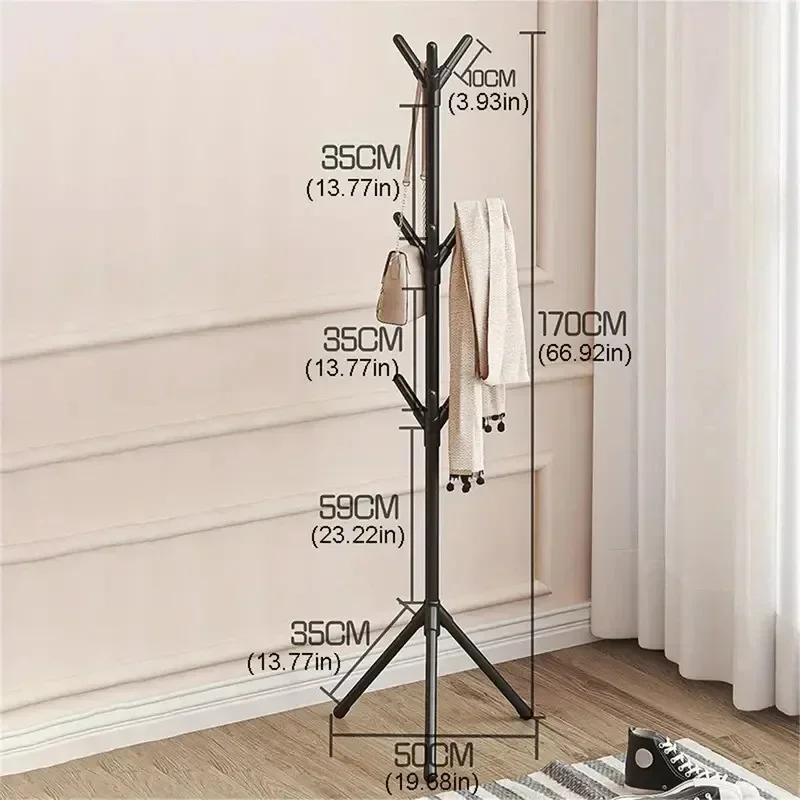Floor Standing Clothes Rack Household Simple Hats Shelf Easy To Install Light Luxury Clothes Shelves Modern Simple Coat Racks